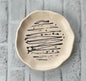 Round Accent Dish | Beige & Black