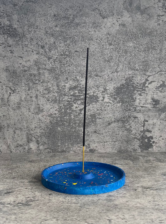 Incense Holder | Blue w/ Terrazzo