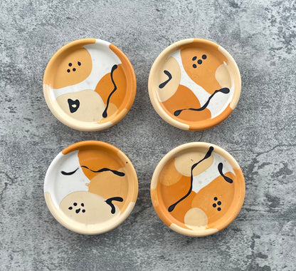 Round Trinket Dish | Shades of Orange