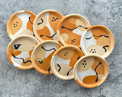 Round Trinket Dish | Shades of Orange