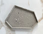 Medium Accent Tray | Grey with Black & White Terrazzo