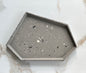 Medium Accent Tray | Grey with Black & White Terrazzo