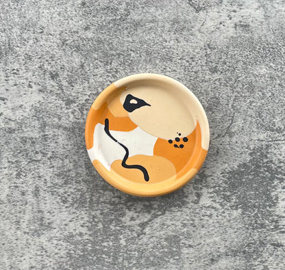 Round Trinket Dish | Shades of Orange